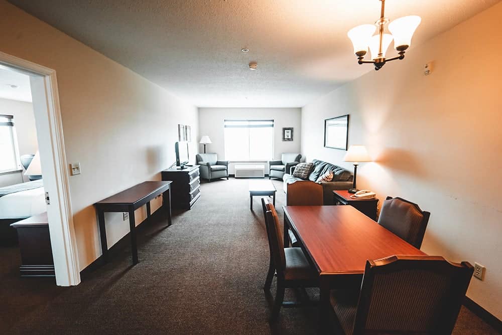 Extended Stay Suite - Living and Dining Room